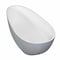 Aqua Eden 67.31 L, 32.31 W, Glossy White/Matte Gray, Solid Surface White Stone VRTOV683321WG - alternate 6